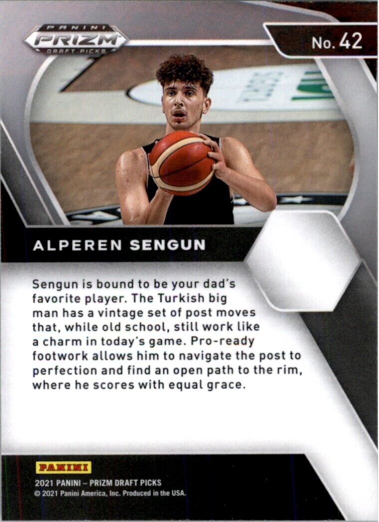 2021-22 Panini Prizm Draft Alperen Sengun Auto Besiktas J.K. #FRA