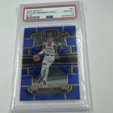 Load image into Gallery viewer, 2023 Select #87 Victor Wembanyama Blue PSA 10