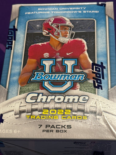 2022 Bowman Chrome U football blaster