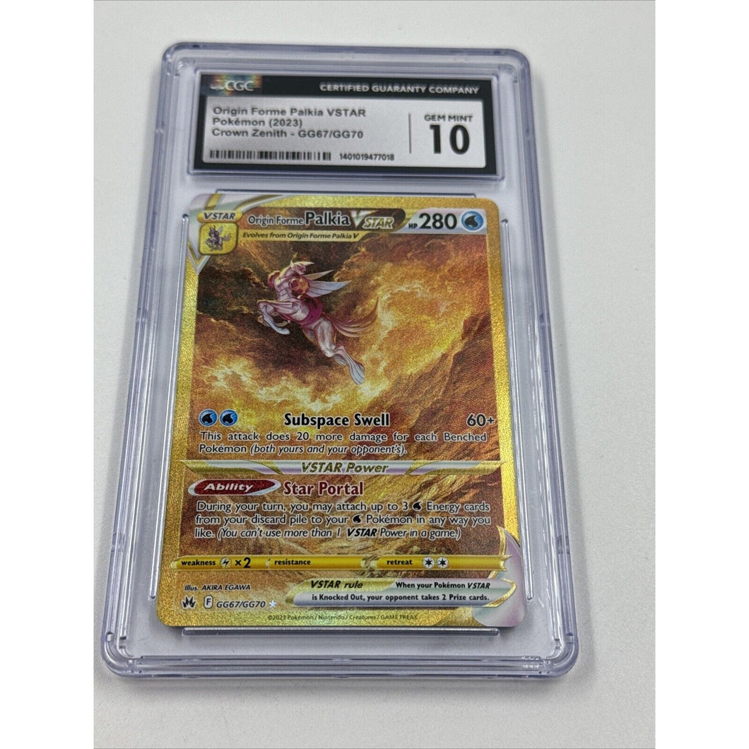 Pokemon Crown Zenith Origin Forme Palkia VSTAR Secret CGC 10 Gem Mint GG67