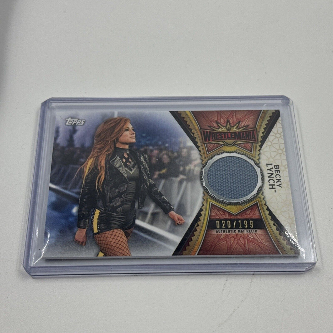 2020 Topps WWE - Wrestlemania 35 Mat Relics Patch - Becky Lynch /199