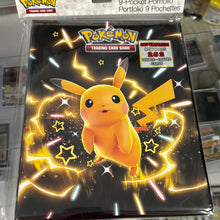 Load image into Gallery viewer, Pokemon Paldean Fates Pikachu 9 pocket portfolio binder
