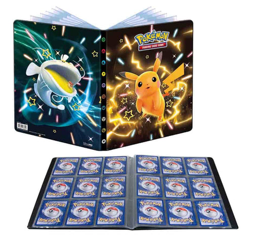 Pokemon Paldean Fates Pikachu 9 pocket portfolio binder