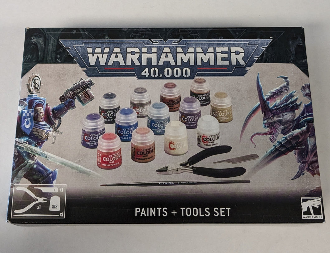 Warhammer 40k Paints + Tool Set