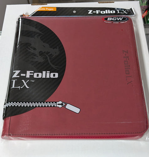 12- pocket BCW z-folio LX Red