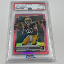 Load image into Gallery viewer, 2020 Panini Donruss Rated Rookie Optic Preview Pink Prizm #P-304 Psa 10 Gem Mt