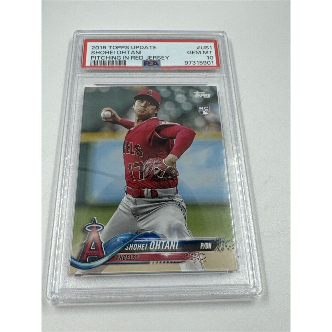 2018 Topps Update Rookie Shohei Ohtani PSA 10 GEM MINT #US1