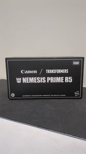 Hasbro Takara Tomy Transformers x Canon Camera: Nemesis Prime R5 New