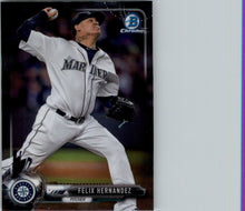 Load image into Gallery viewer, 2017 Bowman Chrome Felix Hernandez Seattle Mariners #46