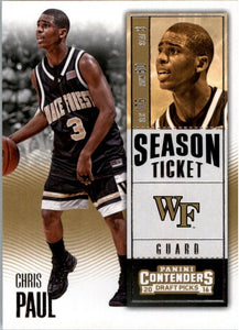 2016-17 Panini Contenders Draft Picks Chris Paul Wake Forest Demon Deacons #18