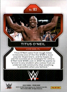 2022 Panini WWE Prizm Titus Oneil #183