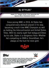 Load image into Gallery viewer, 2021 Topps Finest WWE AJ Styles #1