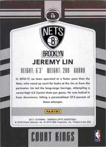 2017-18 Donruss Court Kings Jeremy Lin Brooklyn Nets #19