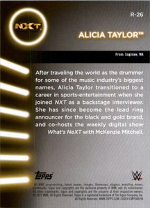 2021 Topps WWE Women's Division Alicia Taylor #R-26
