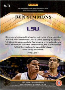 2021-22 Panini Prizm Draft Ben Simmons Philadelphia 76ers #15 Disco