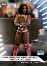 Load image into Gallery viewer, 2021 Topps WWE Women&#39;s Division Sasha Banks #62