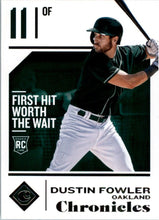 Load image into Gallery viewer, 2018 Panini Chronicles Dustin Fowler RC Oakland Athletics #23