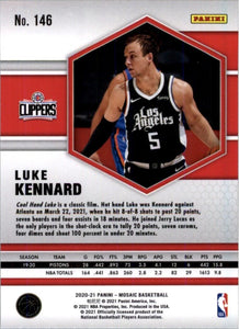2020-21 Panini Mosaic Luke Kennard Los Angeles Clippers #146
