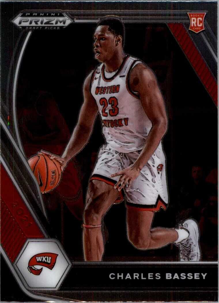 2021-22 Panini Prizm Draft Charles Bassey RC Western Kentucky Hilltoppers #223