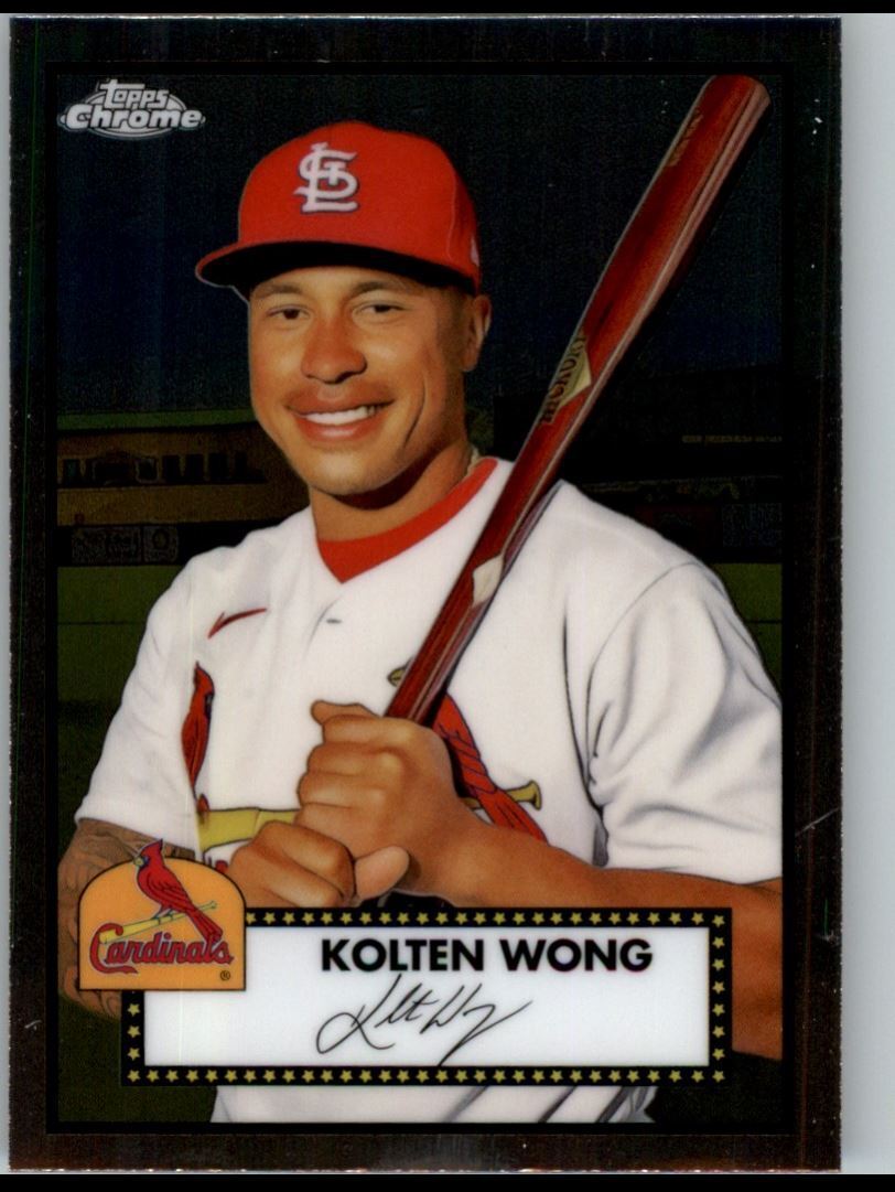 2021 Topps Chrome Platinum Anniversary Kolten Wong St. Louis Cardinals #356
