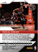 Load image into Gallery viewer, 2018-19 Panini Prizm Pascal Siakam Toronto Raptors #83