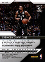 Load image into Gallery viewer, 2018-19 Panini Prizm Spencer Dinwiddie Brooklyn Nets #208