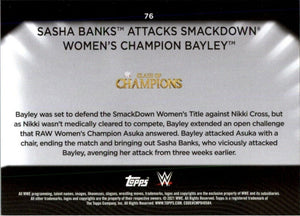 2021 Topps WWE Women's Division Sasha Banks Bayley #76