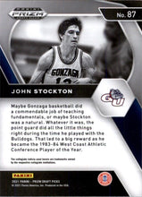 Load image into Gallery viewer, 2021-22 Panini Prizm Draft John Stockton Utah Jazz #ET-STO