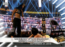 Load image into Gallery viewer, 2021 Topps WWE Women&#39;s Division Sasha Banks Bayley #76