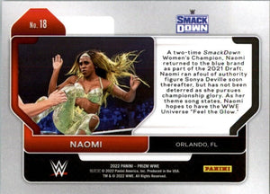 2022 Panini WWE Prizm Naomi #18
