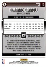 Load image into Gallery viewer, 2018-19 Donruss Optic DeMarre Carroll Brooklyn Nets #126