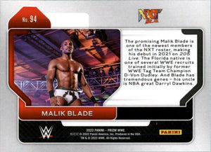 2022 Panini WWE Prizm Malik Blade RC #94