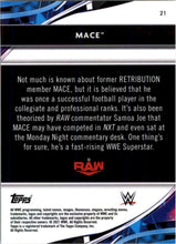 Load image into Gallery viewer, 2021 Topps Finest WWE Mace RC #21