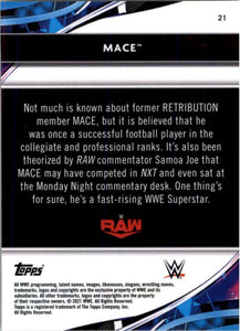 2021 Topps Finest WWE Mace RC #21