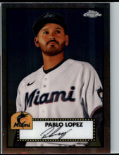 Load image into Gallery viewer, 2021 Topps Chrome Platinum Anniversary Pablo Lopez Miami Marlins #352