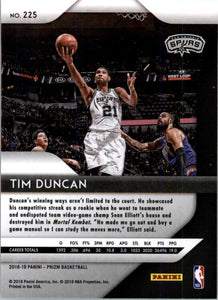 2018-19 Panini Prizm Tim Duncan San Antonio Spurs #225