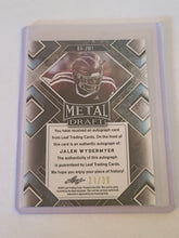 Load image into Gallery viewer, 2022 LEAF METAL DRAFT BLUE WAVE RARE /30 FOOTBALL JALEN WYDERMYER AUTOGRAPH
