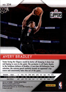 2018-19 Panini Prizm Avery Bradley Los Angeles Clippers #234