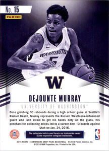 2016-17 Panini Contenders Draft Picks Class Reunion Dejounte Murray Washington