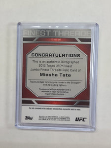 2013 Topps UFC Finest Finest Threads Auto Relics Miesha Tate #FTAR-MT Auto