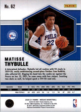 Load image into Gallery viewer, 2020-21 Panini Mosaic Matisse Thybulle Philadelphia 76ers #62