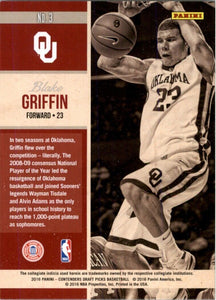 2016-17 Panini Contenders Draft Picks Old School Colors Blake Griffin Oklahoma