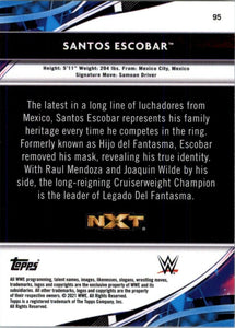 2021 Topps Finest WWE Santos Escobar #95