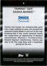 Load image into Gallery viewer, 2021 Topps WWE Women&#39;s Division Tamina #6