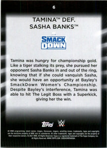 2021 Topps WWE Women's Division Tamina #6