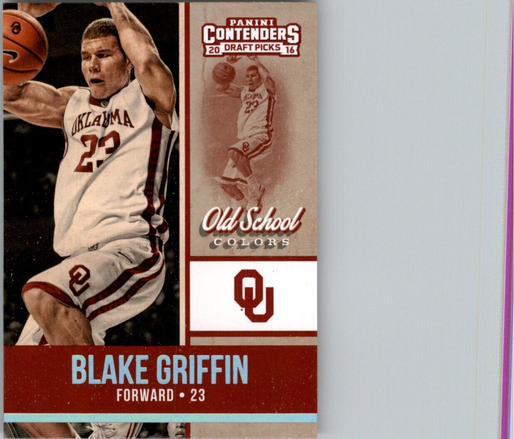 2016-17 Panini Contenders Draft Picks Old School Colors Blake Griffin Oklahoma