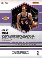 Load image into Gallery viewer, 2020-21 Panini Mosaic Jerry West Los Angeles Lakers #293