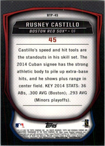 2015 Bowman Scouts Top 100 Rusney Castillo Boston Red Sox #BTP-45