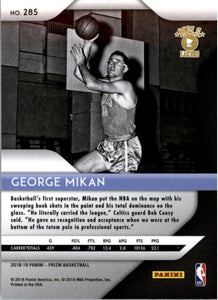 2018-19 Panini Prizm George Mikan Minneapolis Lakers #285