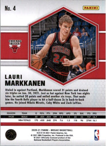 2020-21 Panini Mosaic Lauri Markkanen Chicago Bulls #4